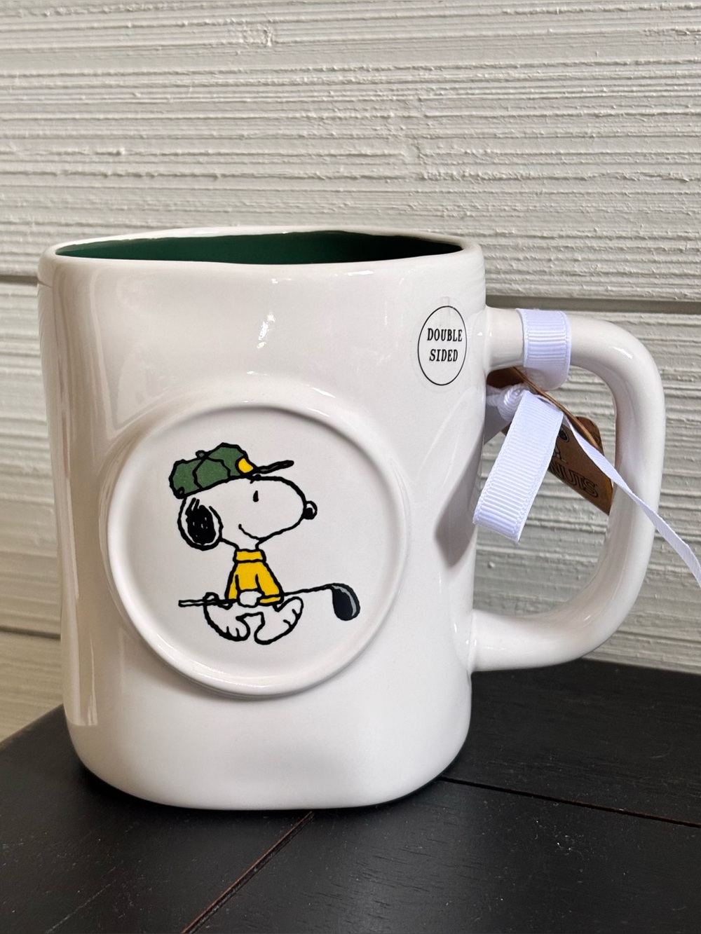 PEANUTS x Rae Dunn “TEE TIME” Snoopy Coffee Tea Mug NEW